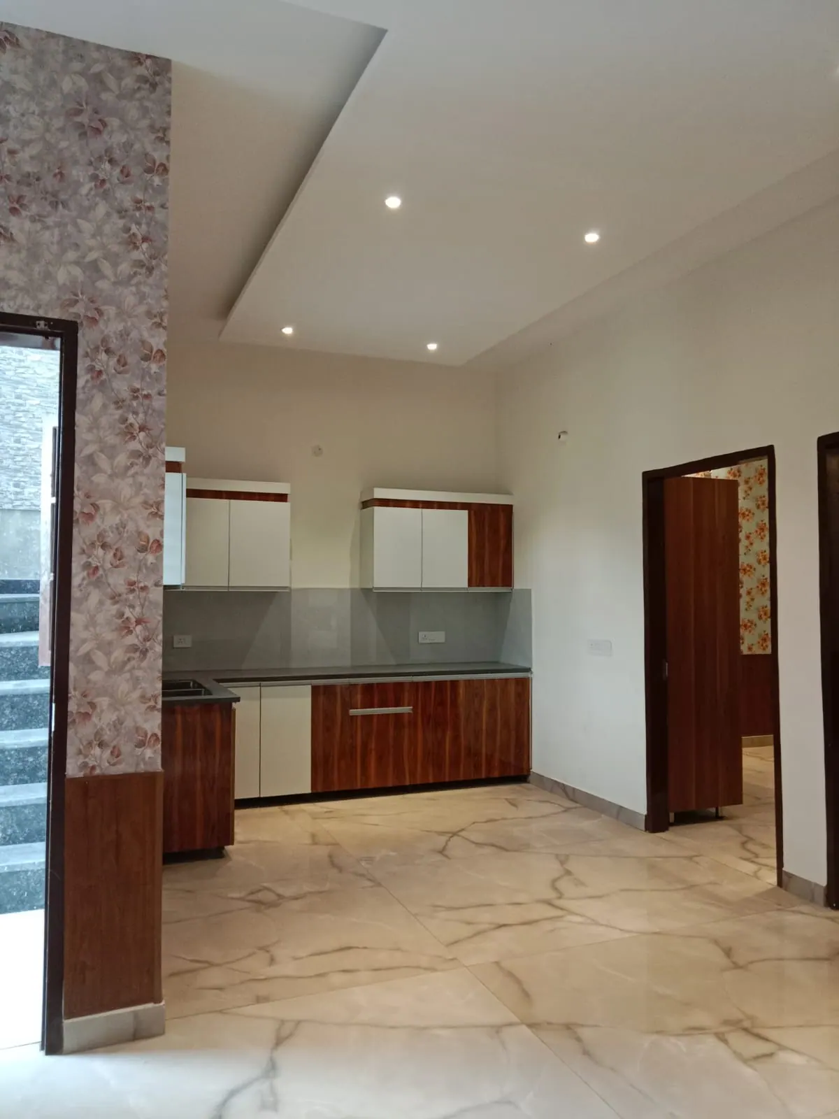Kitchen and living area