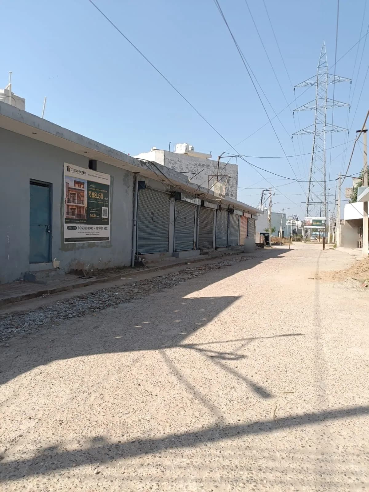 Row of showrooms