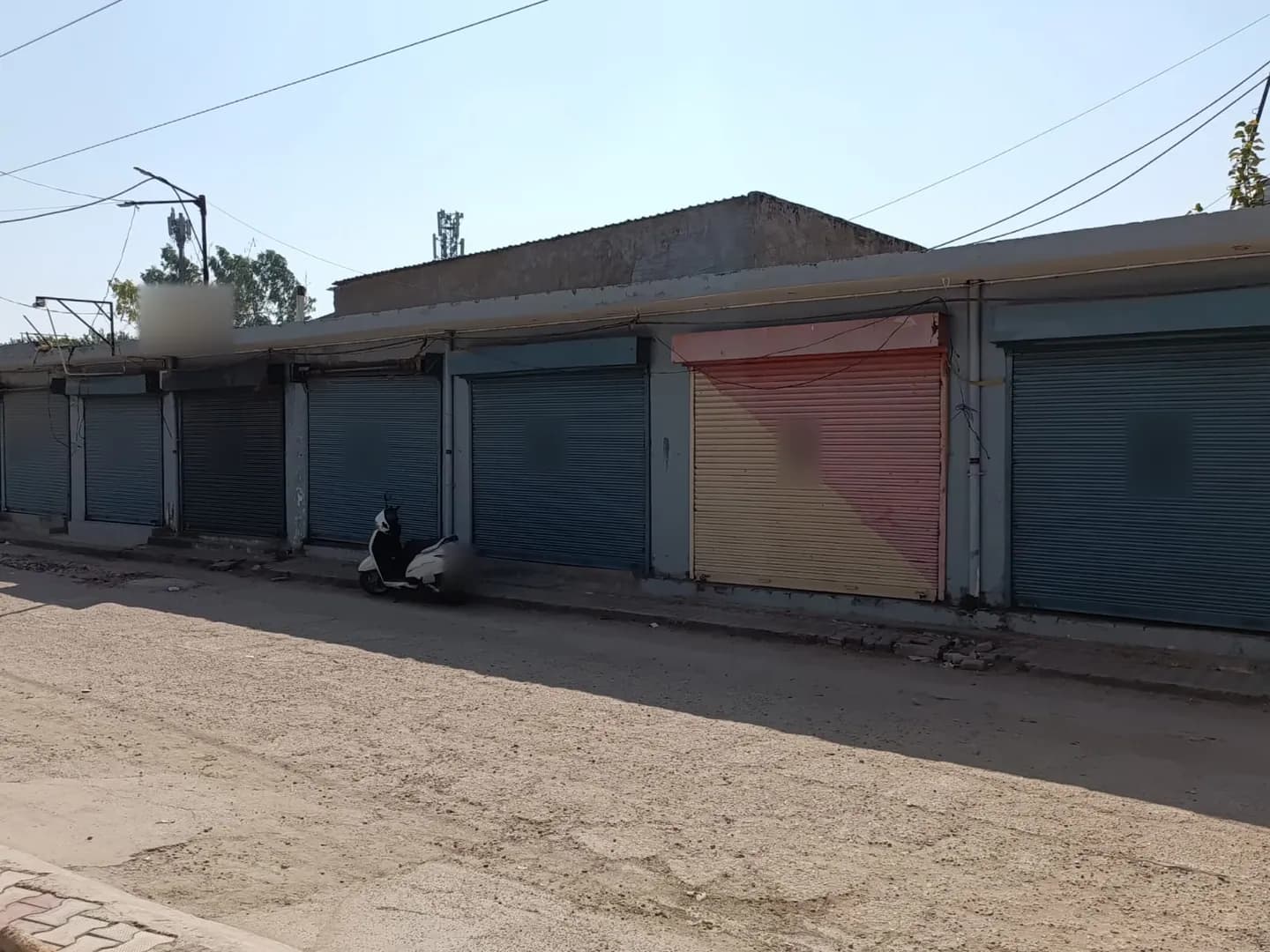 Row of showrooms